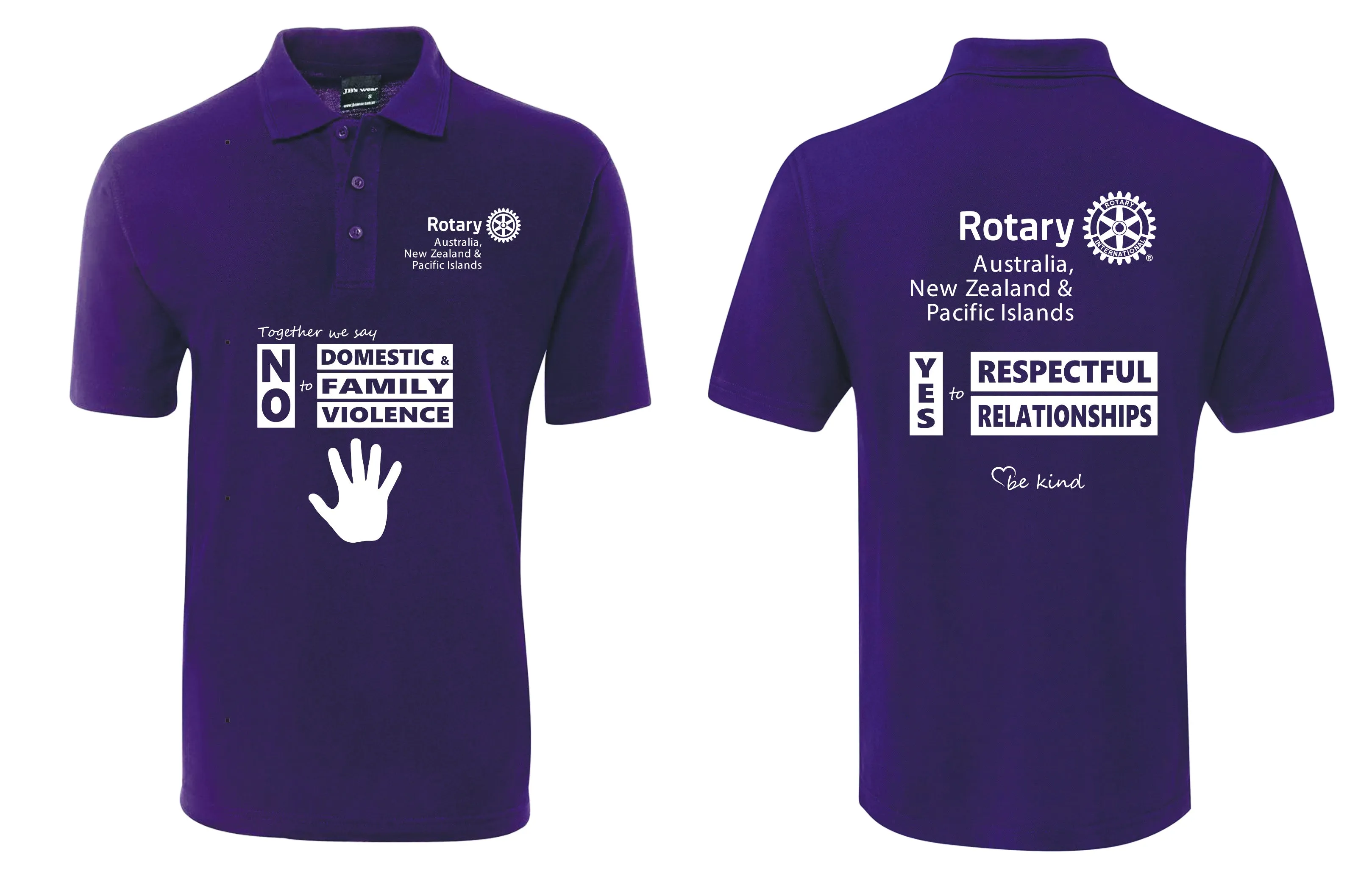 Rotary 2LPS Ladies 210 polo WHITE AUS NZ PI