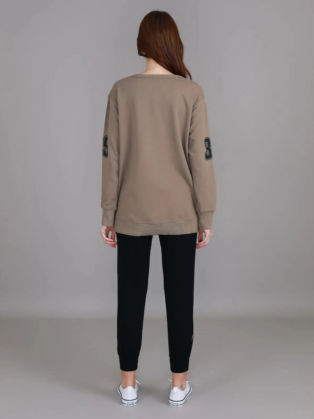 Seaspray Gold Heart Sweater - Tan (Ginger Taupe)
