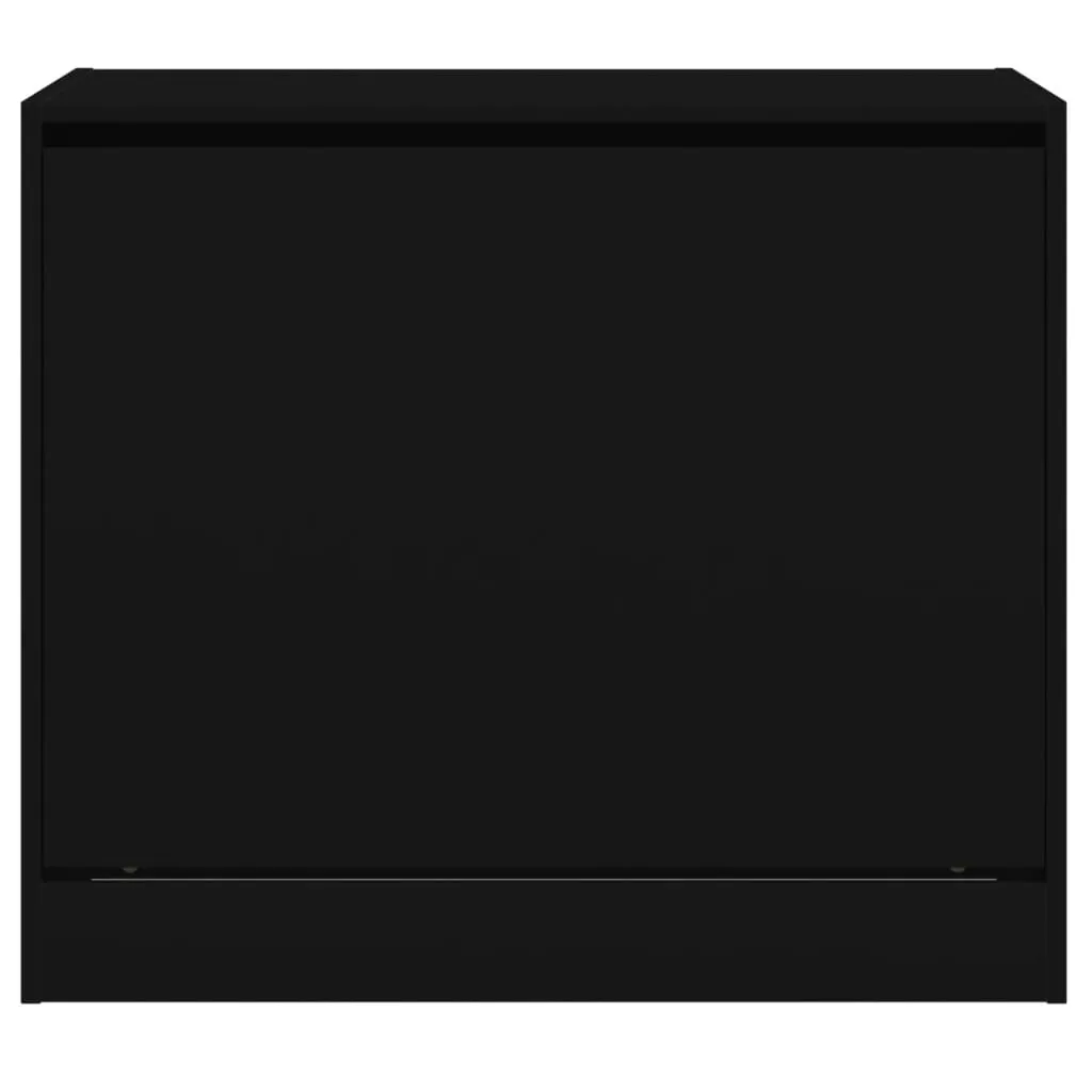 Shoe Cabinet Black 80x42x69 cm Engineered Wood