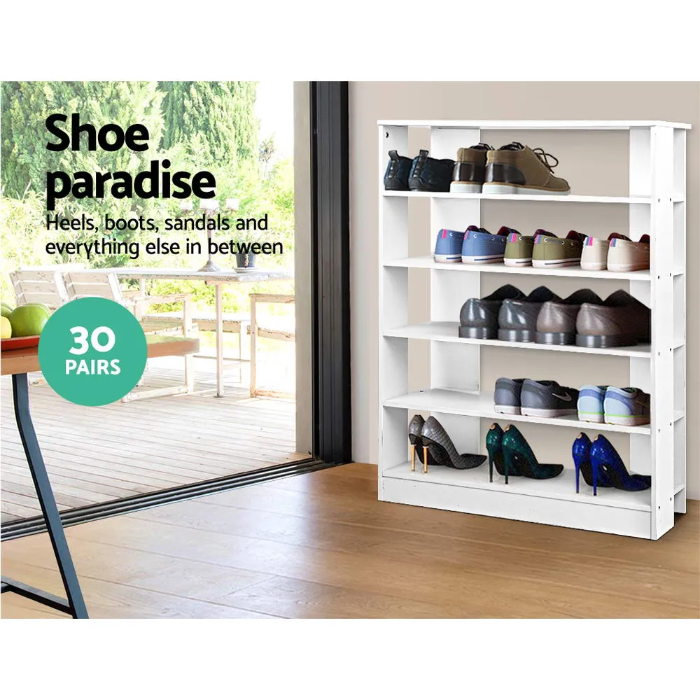 Shoe Rack Cabinet 6-Tier - White