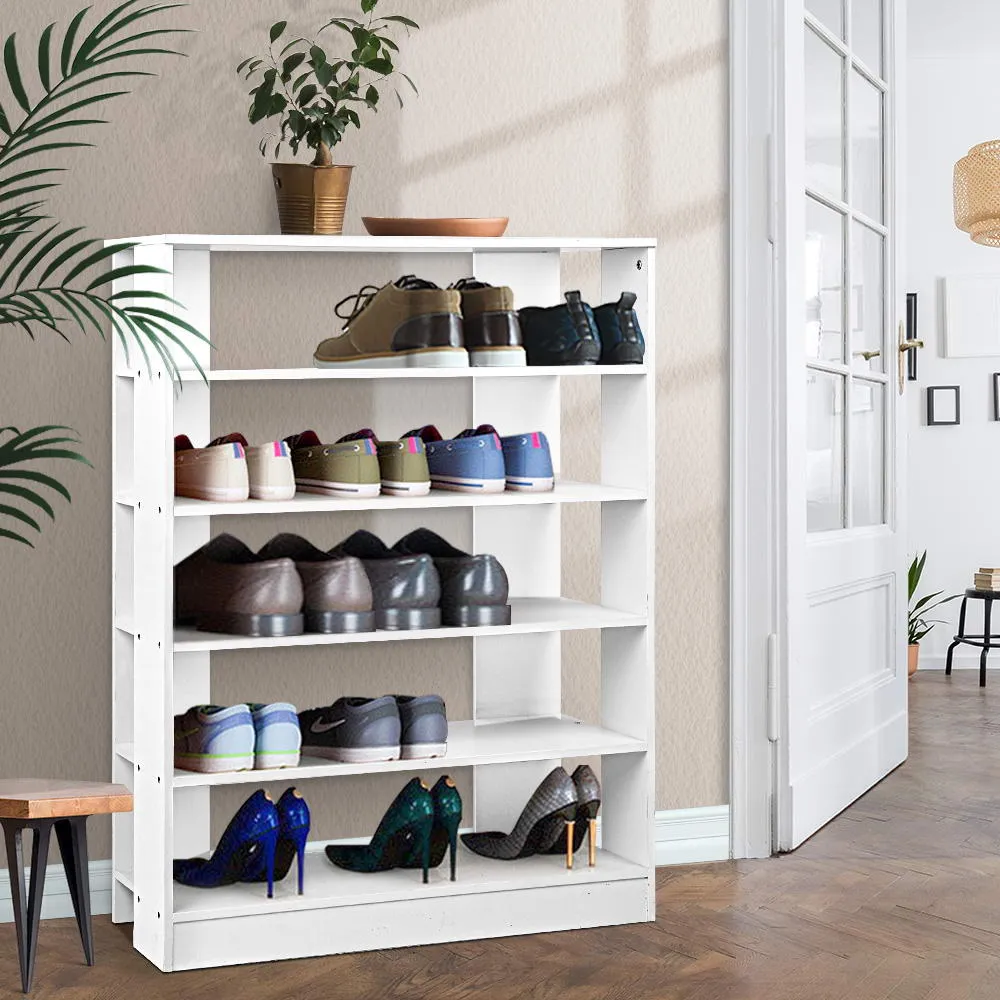 Shoe Rack Cabinet 6-Tier - White