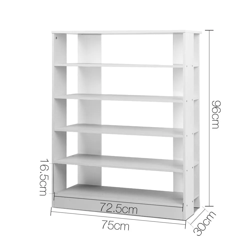 Shoe Rack Cabinet 6-Tier - White