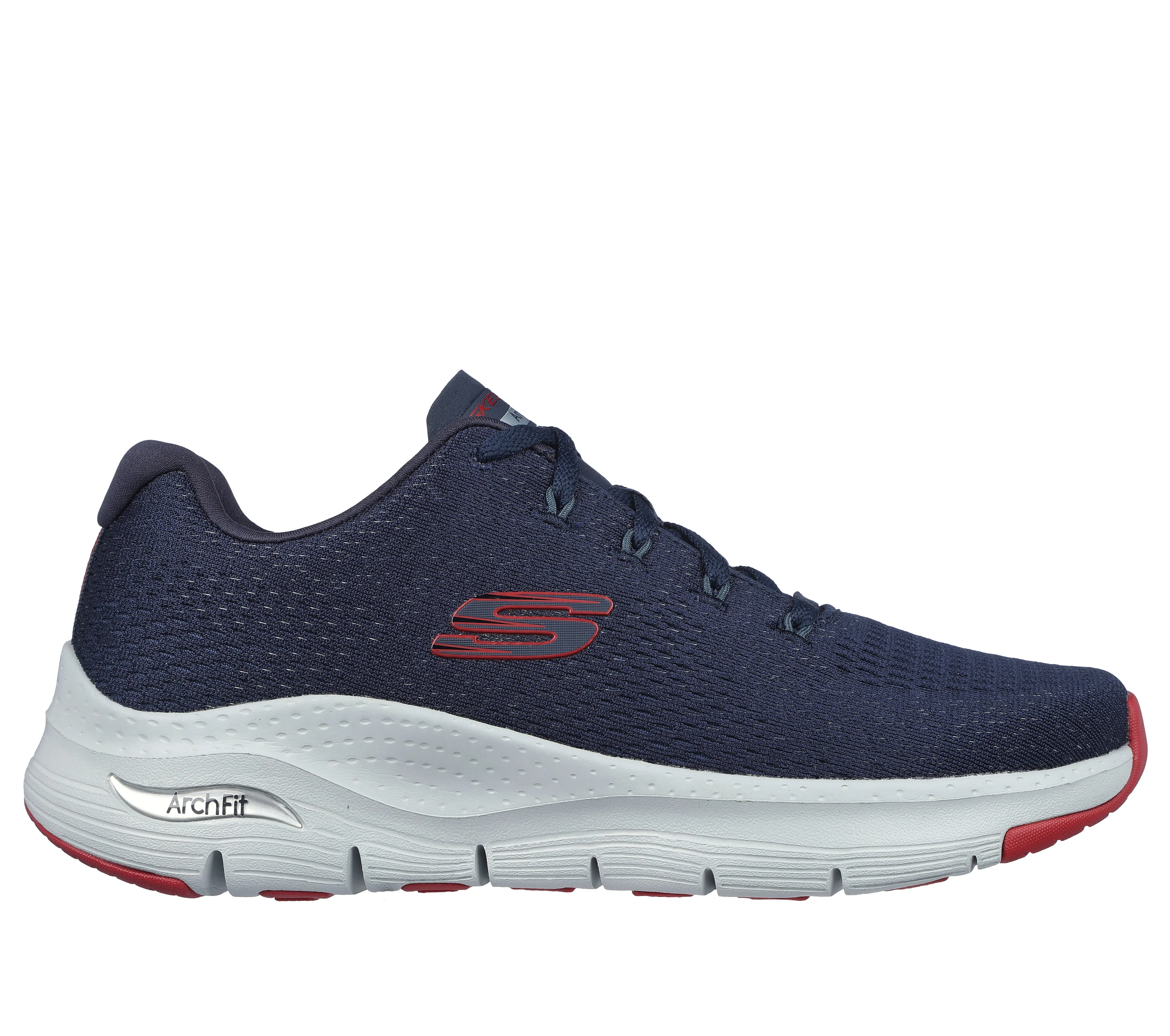 Skechers 232601/NVRD Navy Red Mens Arch Fit- Takar Casual Comfort Lace Up Trainers