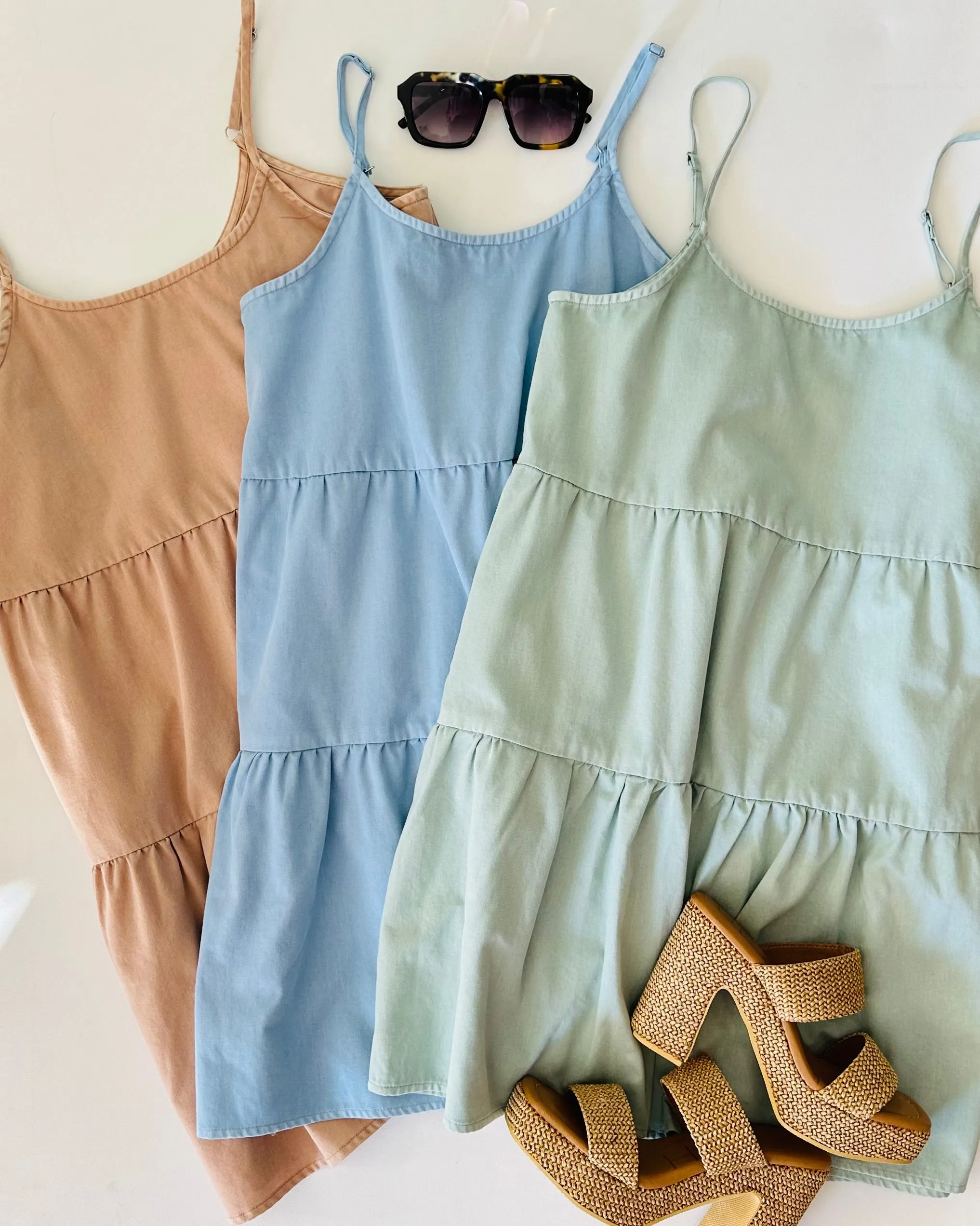 Stafford Summer Mini Dress- Baby Blue