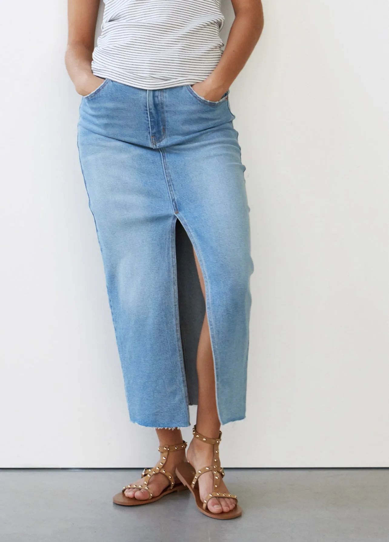 Steffy Denim Midi Skirt