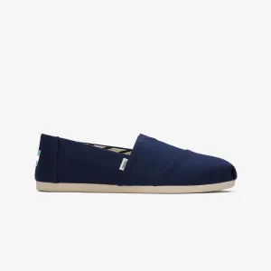 Toms | WMN'S ORGANIC COTTON DARK NAVY CANVAS SLIP ONS  { NAVY