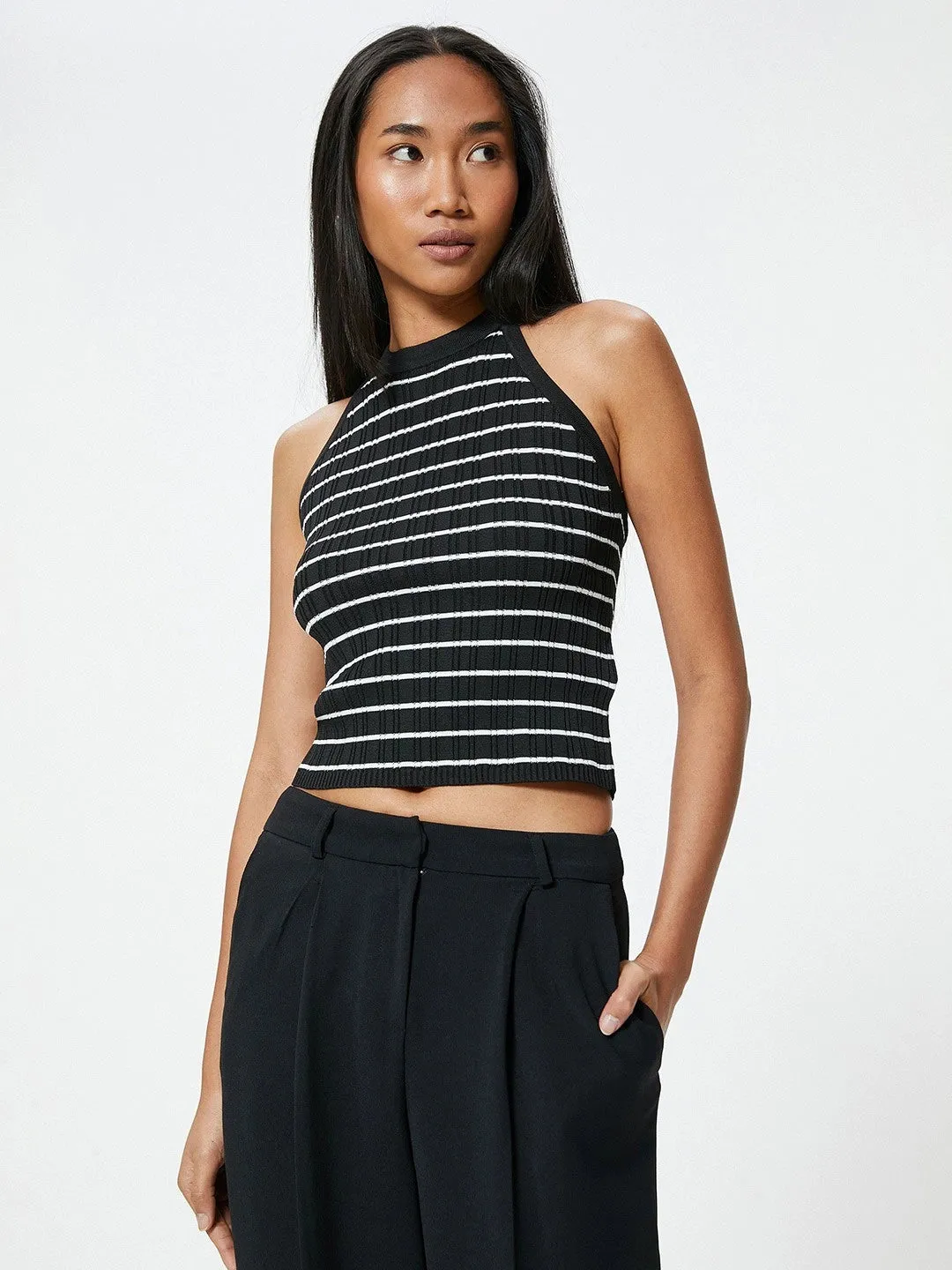 Urban Stripes High-Neck Tank