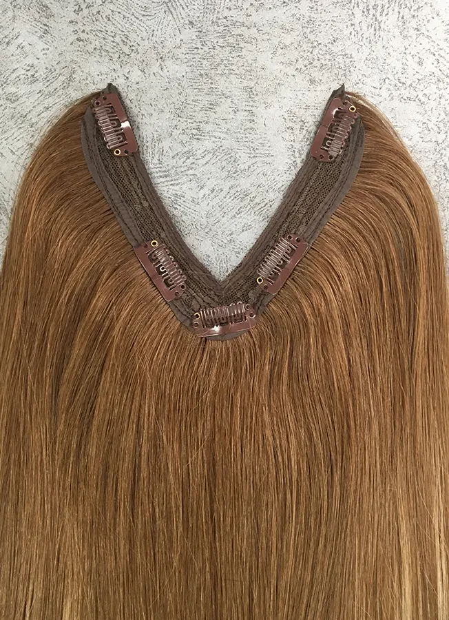 V-Shape Human Hair 10" Clip-In Hair Extension
