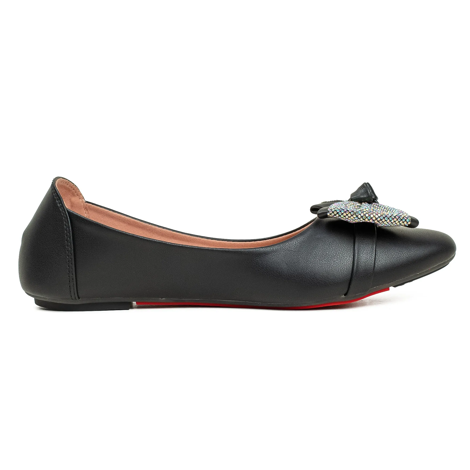 Vibrant Black Ballerina Flats for Women