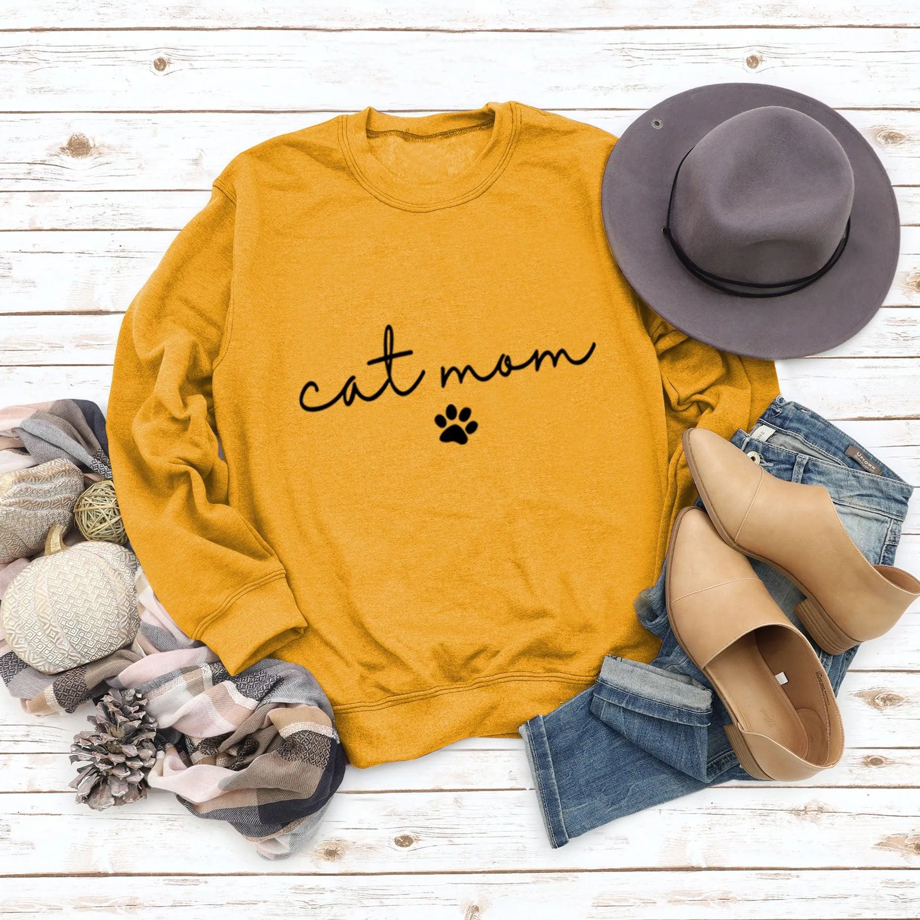 Women's Letters Casual Fashion Long Sleeved Sweater