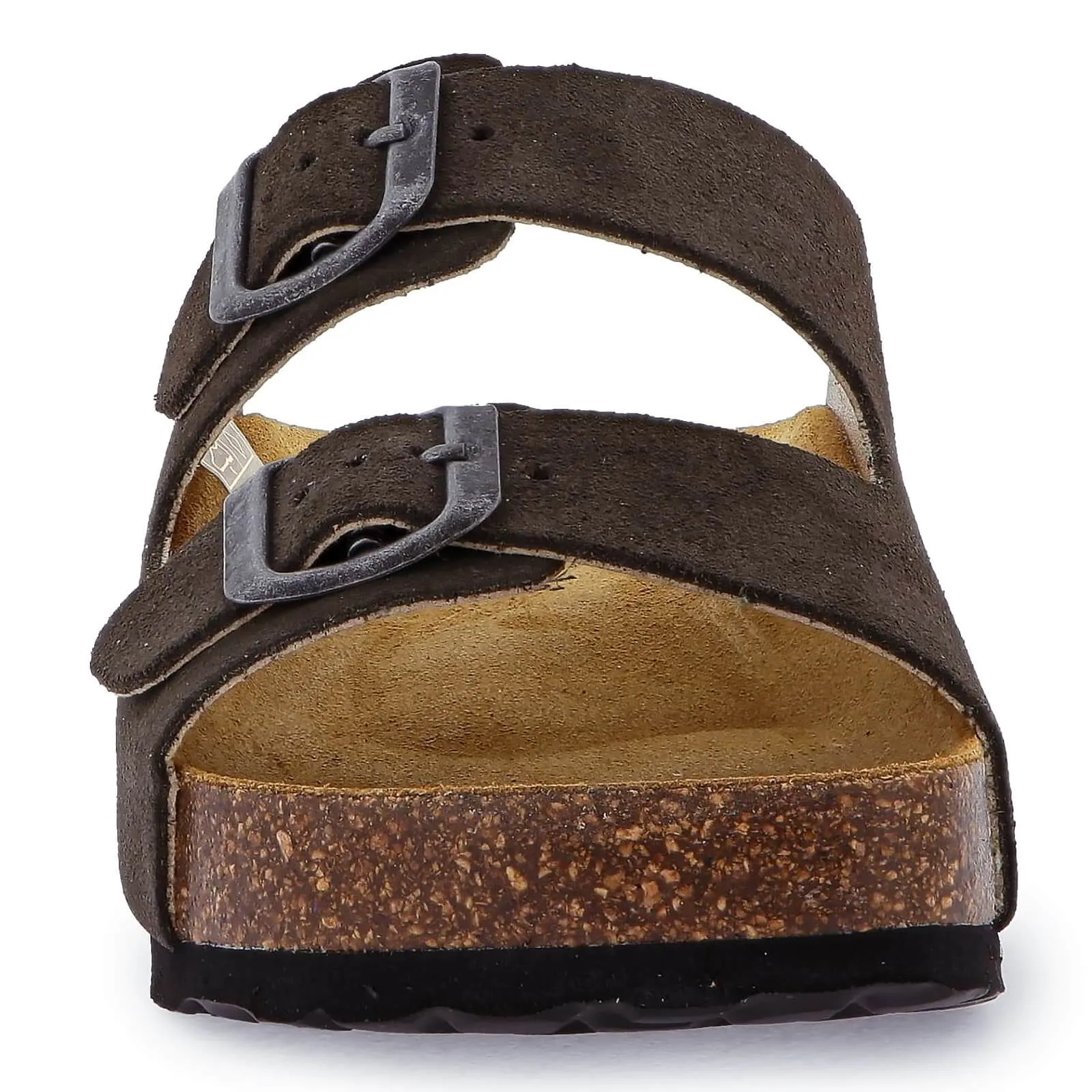 Womens Malaga Mid Platform Slide Sandals - Castor Dark Grey