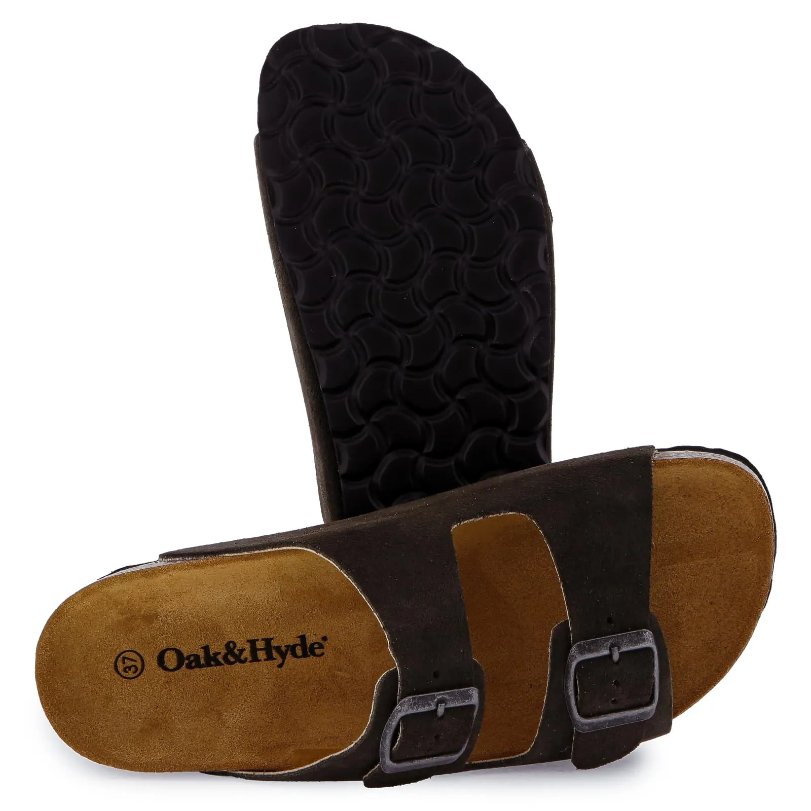 Womens Malaga Mid Platform Slide Sandals - Castor Dark Grey