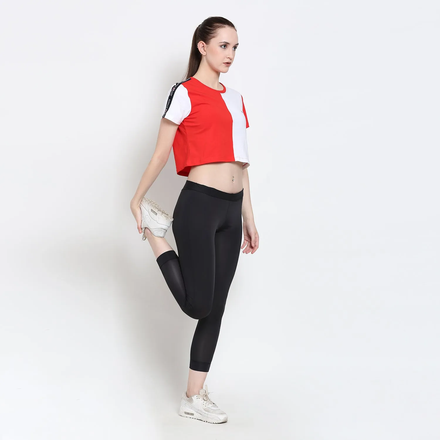 Women'S Premium Cotton Lycra Smart Fit Half Sleeve T-Shirts